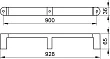 Поручень Keuco Elegance new 31601 90 см - превью 1