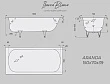 Стальная ванна Iberica Blanca Aranda IB-AR-150-70-39-SG 150х70 без ножек - превью 1