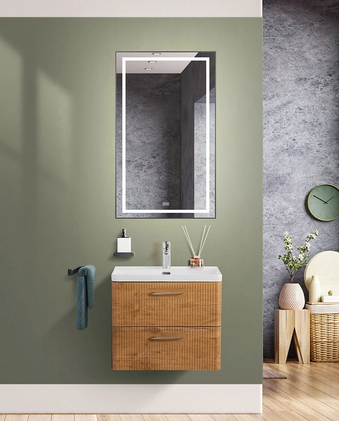 Мебель для ванной Belbagno Due 60 подвесная, Rovere Nature