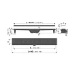 Душевой лоток AlcaPlast APZ10BLACK-550M с решеткой и опорами, черный матовый (AG101101550) - превью 1