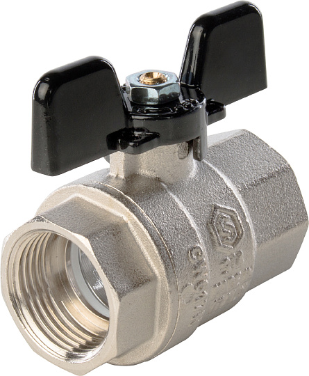 Шаровый кран Stout SVB-0002 3/4 вн-вн, полнопроходной, ручка бабочка