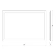 Зеркало Evoform Ledline BY 2137 100х70 см без выключателя 29,5 W - превью 1