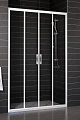 Душевая дверь в нишу Vegas Glass Z2P 150 01 01 профиль белый, стекло прозрачное - превью 1