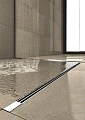 Душевой лоток Berges Wasserhaus Super Slim 500 матовый хром с вертикальным сифоном - превью 2