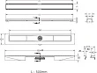 Душевой лоток Berges Wasserhaus B1 Antik 092123 50 см, золото - превью 2