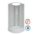 Душевая кабина Niagara Promo P100/26/MT/BK 100х100 стекло матовое, профиль белый - превью 2