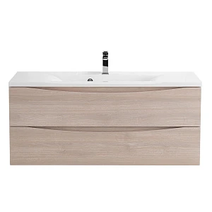 Тумба с раковиной BelBagno Marino 110 подвесная, 2 ящика, Rovere Grigio