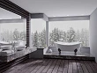 Акриловая ванна Artemis Cloe 180x75 белая, ножки хром - превью 2