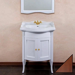 Тумба для комплекта La Beaute Classic Lorette 65 орех матовый, фурнитура золото
