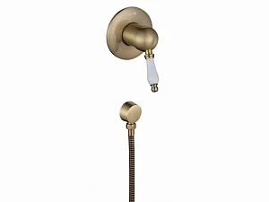 Смеситель для душа встроенный Aksy Bagno Biti-330-Bronze с выходом из стены