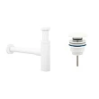 Комплект 3 в 1 Lavinia Boho Bathroom Sink 21520044: накладная фарфоровая раковина 54 см, металлический сифон, донный клапан - превью 1