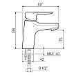 Смеситель для раковины РМС SL131-001 хром - превью 1