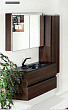 Мебель для ванной Armadi Art Vallessi 100 838-100-A темный дуб, раковина антрацит
