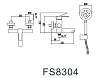 Смеситель Fmark FS8304H для ванны с душем черный - превью 1