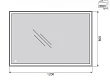 Зеркало BelBagno SPC-GRT-1200-800-LED-TCH с подсветкой и сенсорным выключателем - превью 1