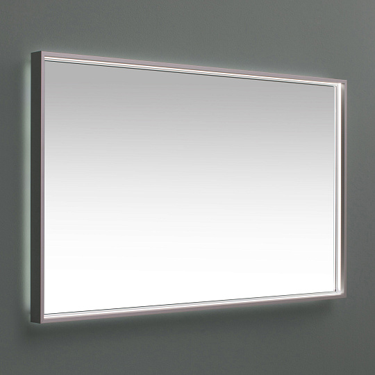 Зеркало De Aqua Алюминиум 140 с LED подсветкой, серебро