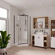 Душевой уголок Niagara Nova NG-6805-08 BLACK 90x90x190 пятиугольный, черный - превью 1