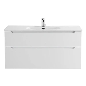 Тумба с раковиной BelBagno Etna H-60 120 подвесная, 2 ящика, Bianco Lucido