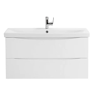 Тумба с раковиной BelBagno Marino-Cer 90 подвесная, 2 ящика, Bianco Opaco
