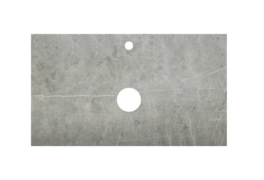 Столешница BelBagno Marmo Grigio Lucido 80х46х2 серый глянцевый мрамор