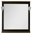 Зеркало Aquanet Валенса 90 черный краколет/золото без светильников - превью 1