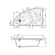 Акриловая ванна Santek Эдера 170х100 см L 1WH501662 - превью 1