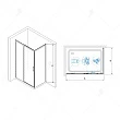 Душевой уголок RGW Leipzig LE-41 140x80x195 профиль хром, стекло прозрачное - превью 1