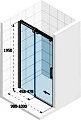 Душевая дверь в нишу Riho SZ OCEAN GU0200100 - превью 2