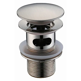 Донный клапан для раковины WasserKRAFT  Wern 4200 A073 Push-up матовый хром