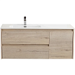 Тумба с раковиной Belbagno Kraft 120 L подвесная, Rovere Galifax Bianco