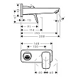 Смеситель для раковины Hansgrohe Logis 71220670 скрытого монтажа, черный матовый - превью 1