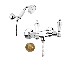 Смеситель Fiore Gioielli (Swarovski®) 08ZZ0602 для душа, бронза