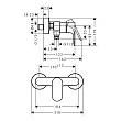 Смеситель Hansgrohe Rebris S 72640670 для душа черный - превью 2
