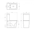 Чаша для унитаза-компакта BelBagno Ardente-R BB02093CPR/SC безободковый, с сиденьем микролифт, белый - превью 1