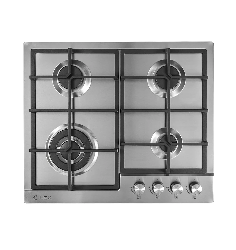 Варочная поверхность LEX GVS 640 IX газовая, нержавеющая сталь