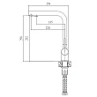 Смеситель Haiba HB70304-1 для кухни сталь - превью 1