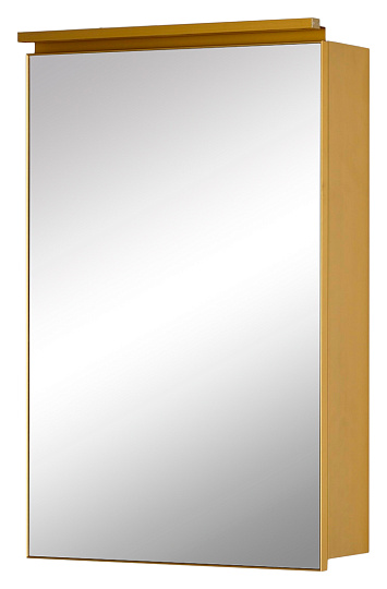 Зеркало-шкаф De Aqua Алюминиум 50 золото, фацет