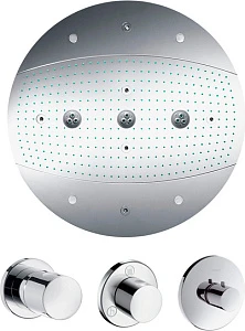 Верхний душ Hansgrohe Raindance Rainmaker 28404000 с подсветкой, комплект