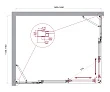 Душевой уголок BelBagno Luce LUCE-AH-22-145/115-C-Cr 145х115 профиль хром, стекло прозрачное - превью 1