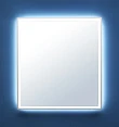 Зеркало De Aqua Алюминиум 70 с LED подсветкой, серебро - превью 2