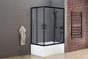 Душевой уголок Royal Bath RB 8120BP-T-BL 120х80х200 (прозрачное) правый