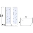 Душевой уголок River Don XL 120/90/24 MT R с поддоном - превью 1