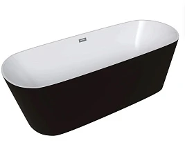 Акриловая ванна Grossman GR-2701B 70х150 отдельностоящая черная