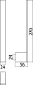 Держатель для запасных рулонов Emco Loft 0505 001 02 подвесной - превью 1