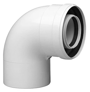 Колено Baxi 87° 80/125 мм