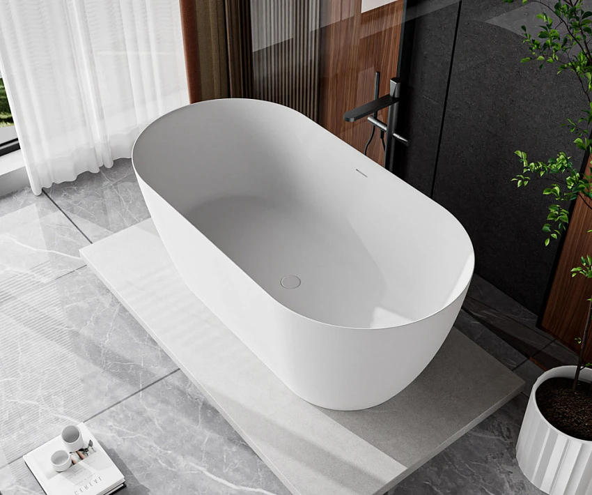 Ванна из искусственного камня Cezares Relax 170х80 Solid Surface