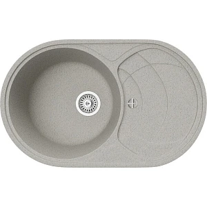 Мойка кухонная TopZeroAlla 780.500-47 Smoke 47, 50х78 см