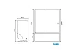 Душевой уголок Royal Bath RB 8120BP-T-BL 120х80х200 (прозрачное) левый - превью 1