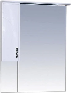 Зеркало-шкаф Misty Сицилия 65 L с подсветкой, белая эмаль