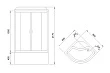 Душевая кабина Royal Bath RB 90BK2-M 90х90 матовое стекло - превью 1